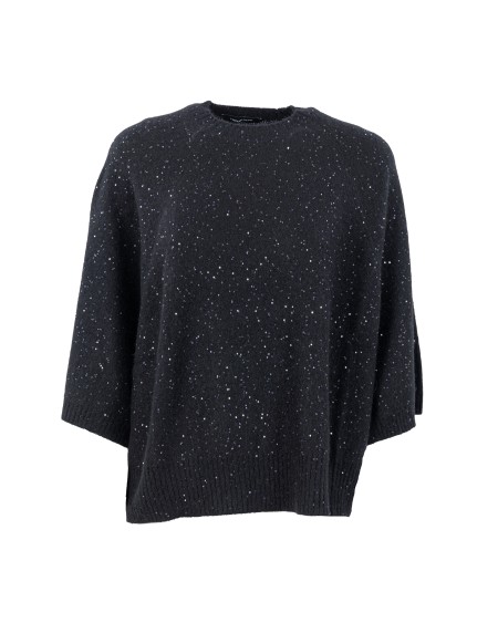 Shop FABIANA FILIPPI  Pull: Fabiana Filippi cappa con paillettes.
Manica corta.
Vestibilità over.
Brillanti paillettes sui polsini.
Composizione: 48% lana – 20% seta – 17% cashmere – 11% alpaca – 4% poliestere.
Made in Italy.. MAD214F067-D296-825